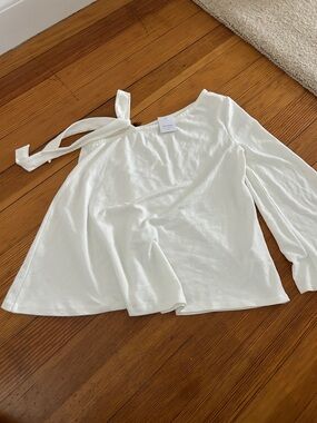 Club Monaco NWT One-Shoulder Tie White Top